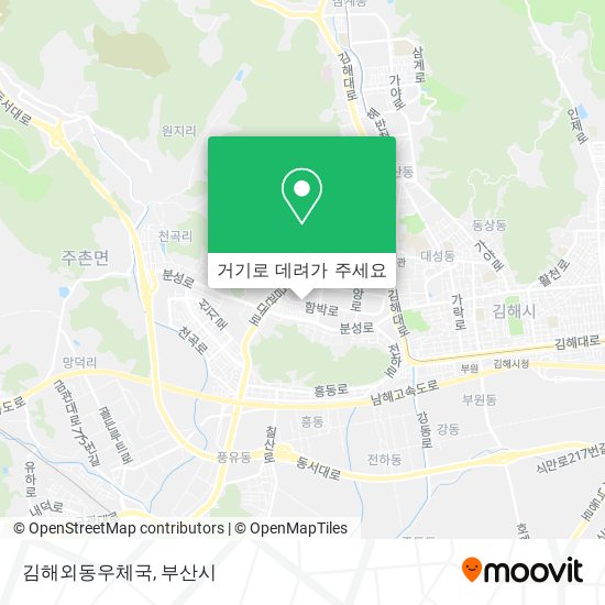 김해외동우체국 지도
