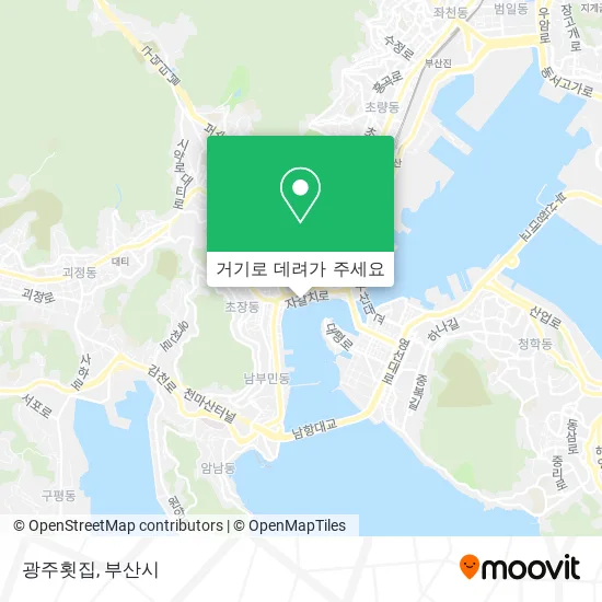 광주횟집 지도