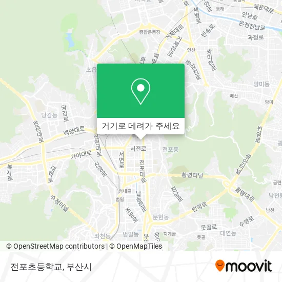 전포초등학교 지도