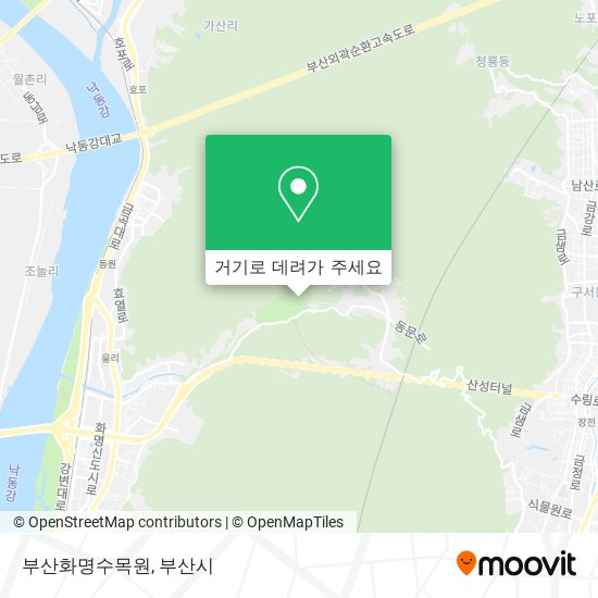 부산화명수목원 지도