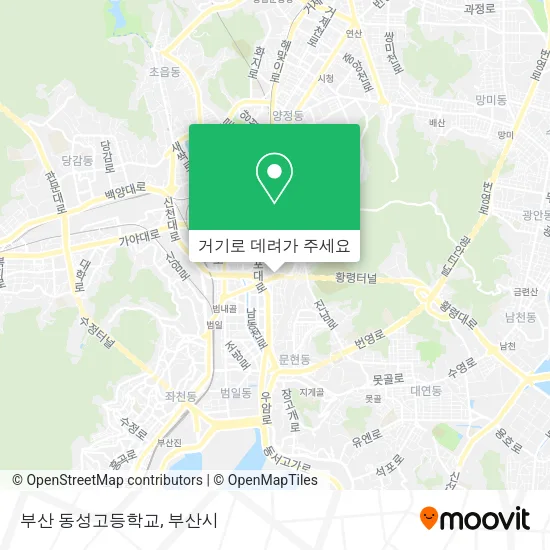 부산 동성고등학교 지도