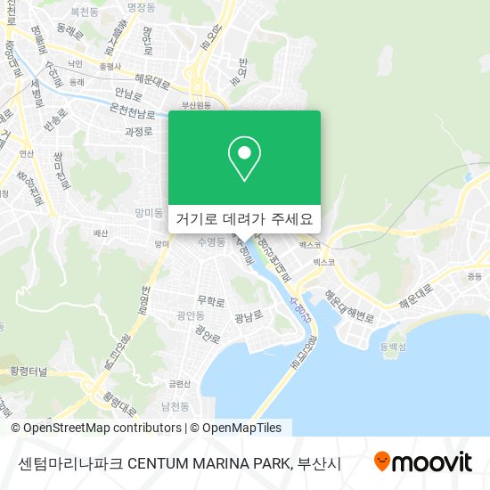 센텀마리나파크 CENTUM MARINA PARK 지도