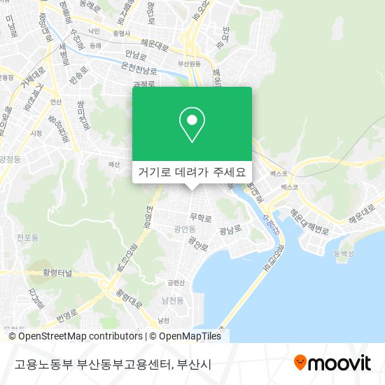 버스 또는 지하철 으로 수영구 에서 고용노동부 부산동부고용센터 으로 가는법? 버스 또는 지하철 으로 수영구 에서 고용노동부 부산동부고용센터 으로 가는법?