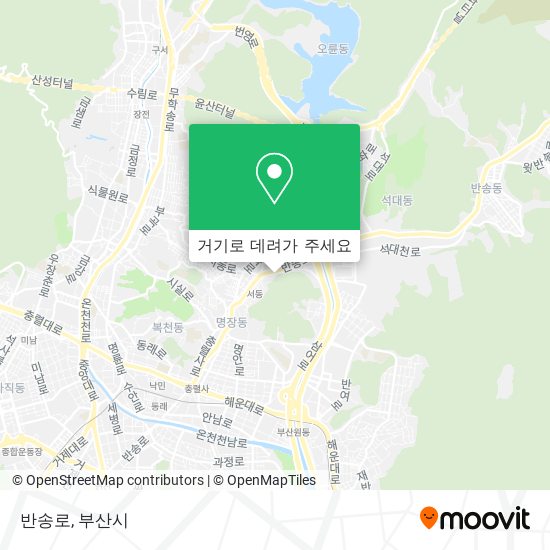 반송로 지도