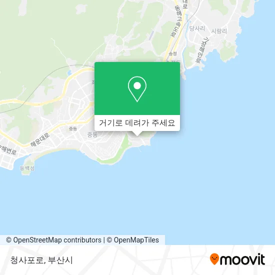 청사포로 지도