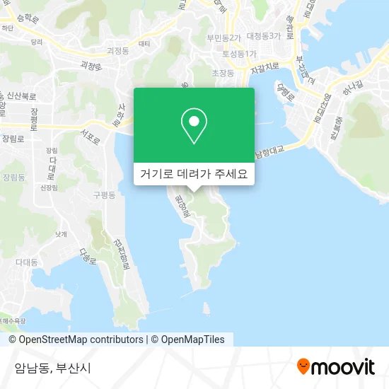 암남동 지도