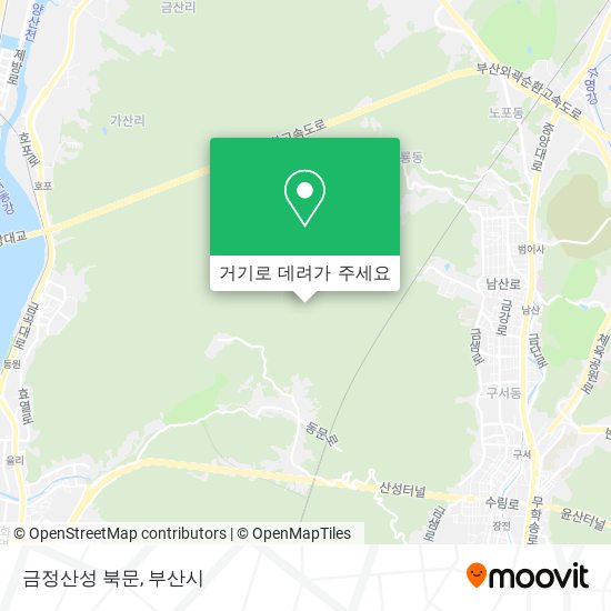 금정산성 북문 지도