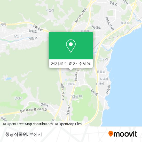 청광식물원 지도