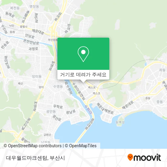 대우월드마크센텀 지도