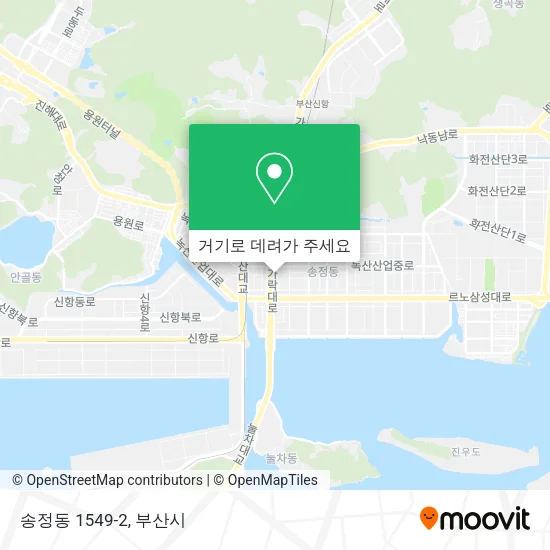 송정동 1549-2 지도