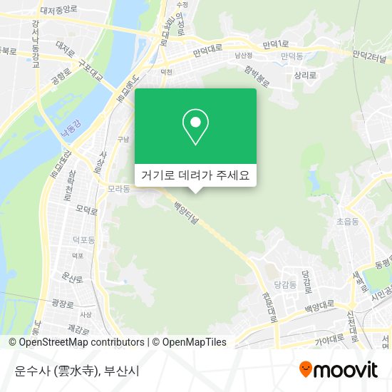 운수사 (雲水寺) 지도