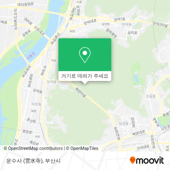 운수사 (雲水寺) 지도
