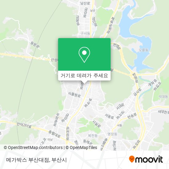 메가박스 부산대점 지도