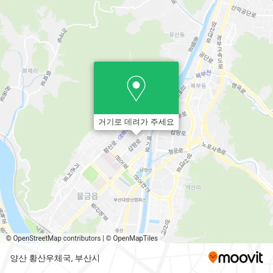 양산 황산우체국 지도