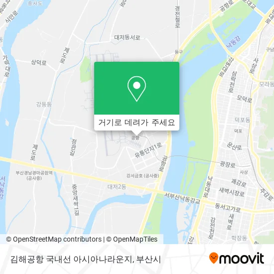 김해공항 국내선 아시아나라운지 지도
