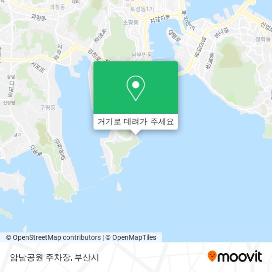 암남공원 주차장 지도