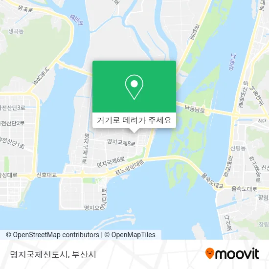 명지국제신도시 지도