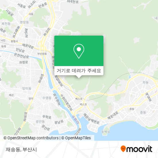 재송동 지도