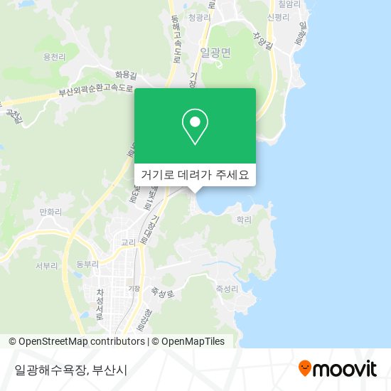 일광해수욕장 지도