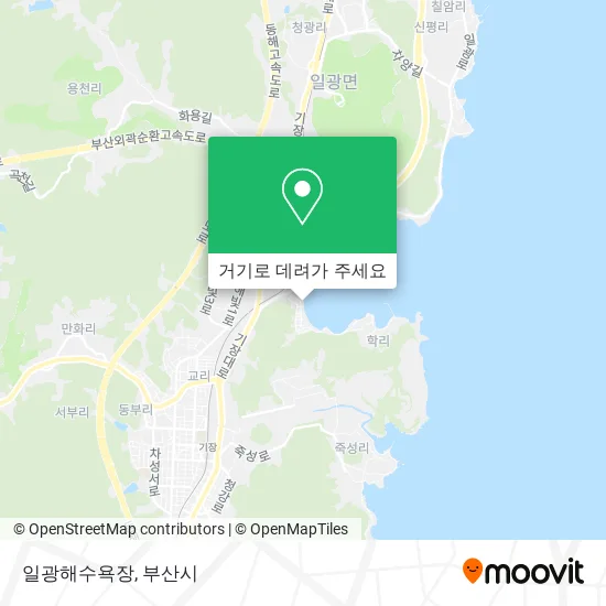 일광해수욕장 지도