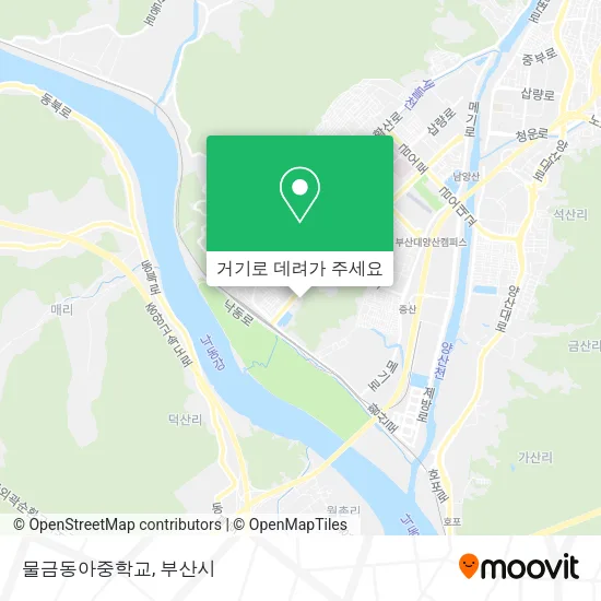 물금동아중학교 지도