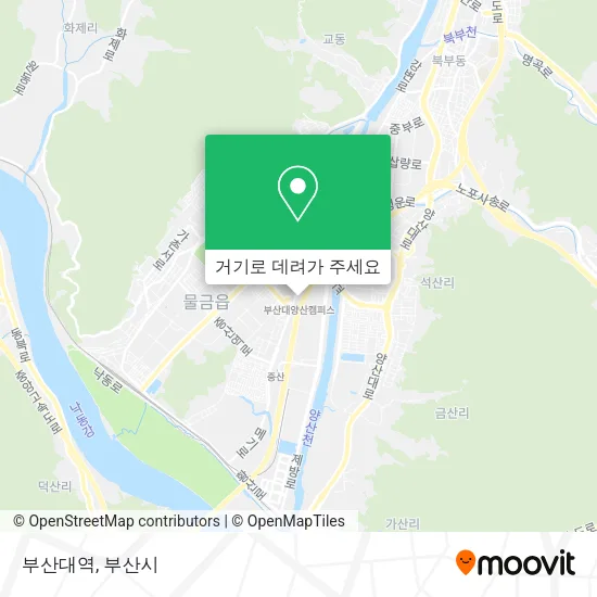 부산대역 지도