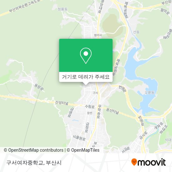 구서여자중학교 지도