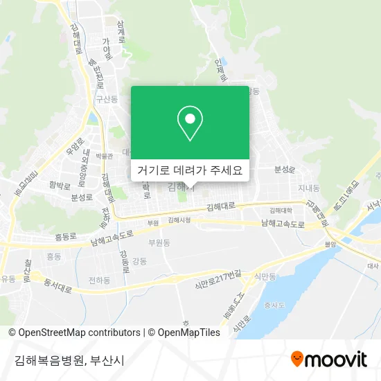 김해복음병원 지도