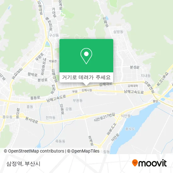 삼정역 지도