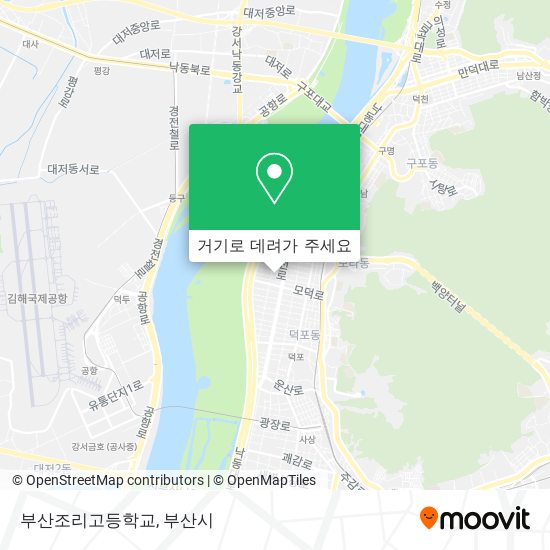 부산조리고등학교 지도