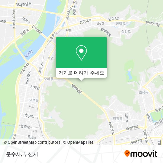 운수사 지도