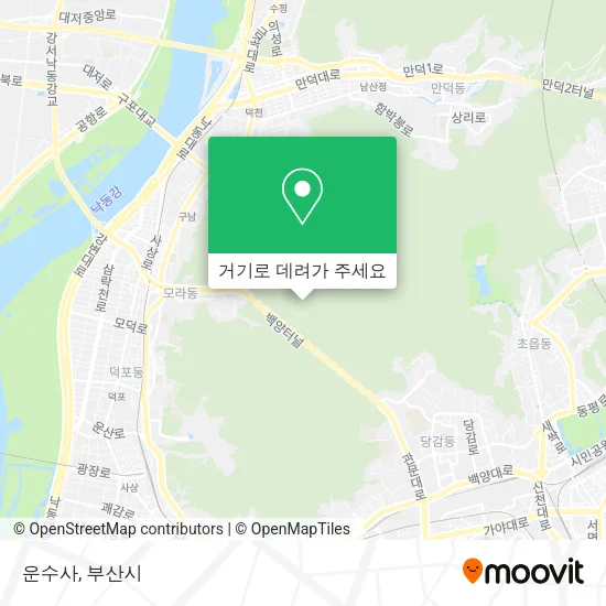 운수사 지도