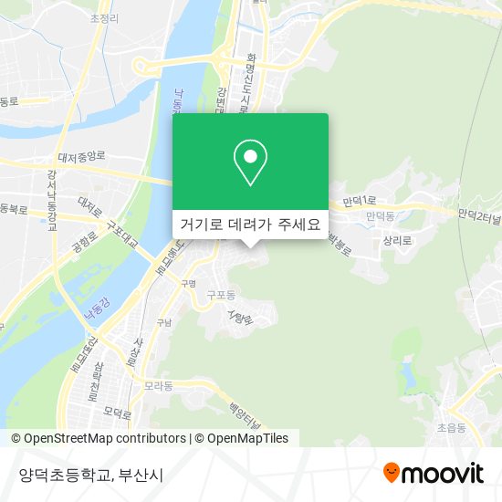 양덕초등학교 지도