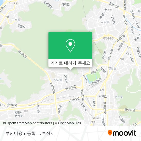 부산미용고등학교 지도