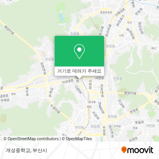 개성중학교 지도