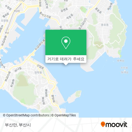 부산만 지도
