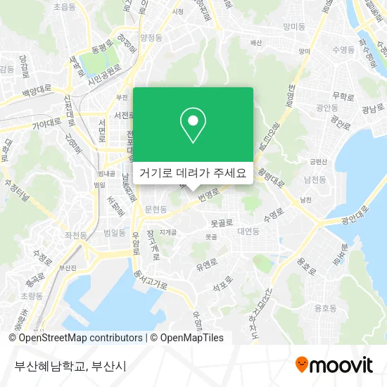 부산혜남학교 지도