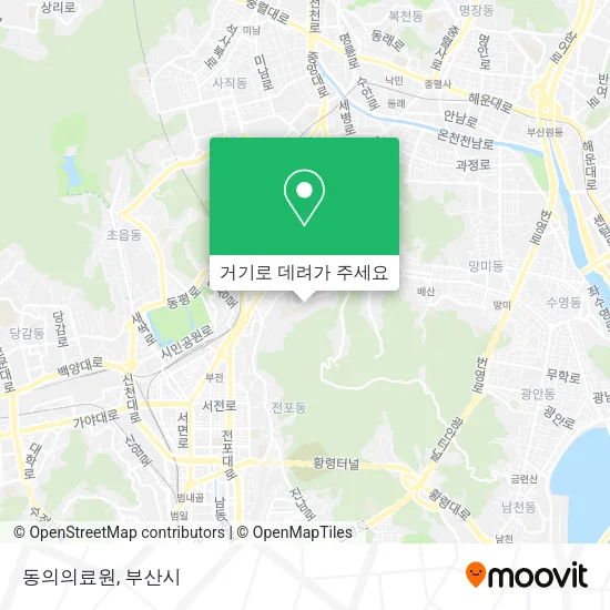 동의의료원 지도