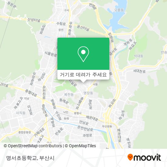 명서초등학교 지도