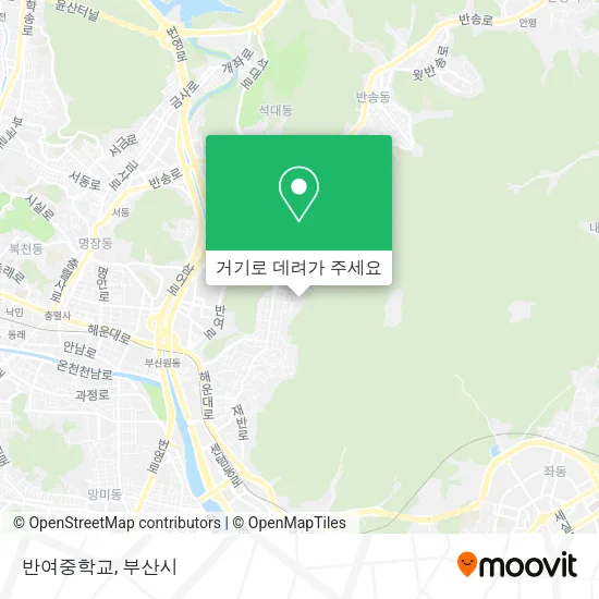 반여중학교 지도