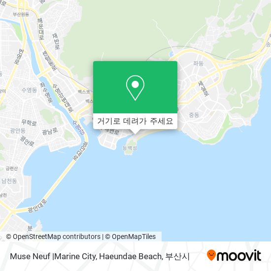 Muse Neuf |Marine City, Haeundae Beach 지도