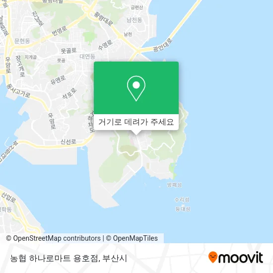 농협 하나로마트 용호점 지도