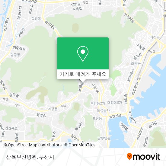 삼육부산병원 지도