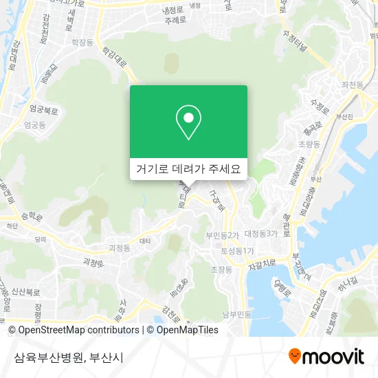 삼육부산병원 지도