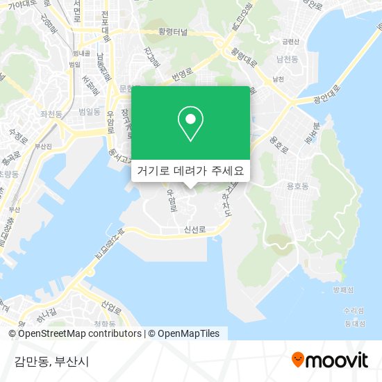 감만동 지도