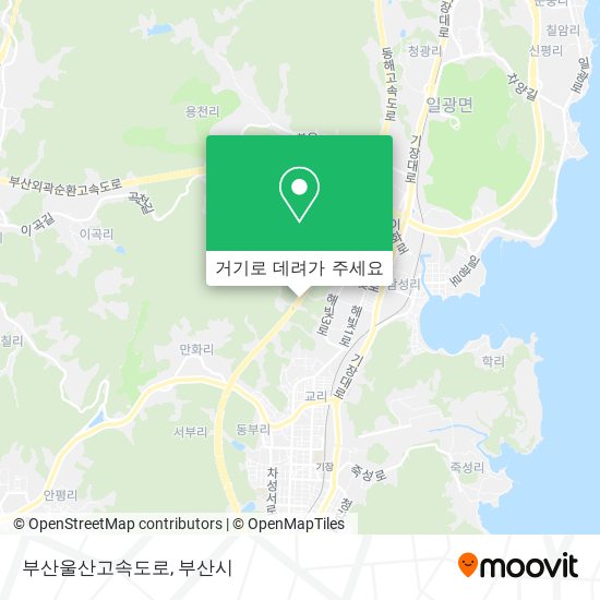 부산울산고속도로 지도