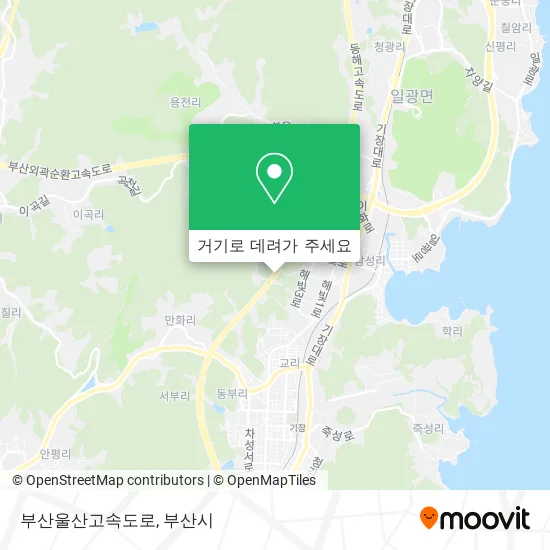 부산울산고속도로 지도