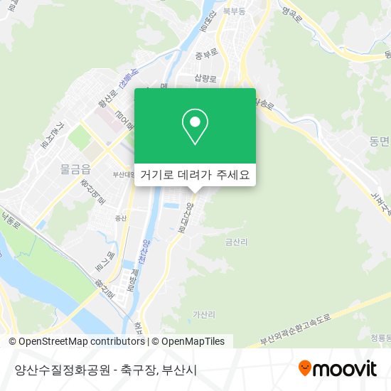 양산수질정화공원 - 축구장 지도