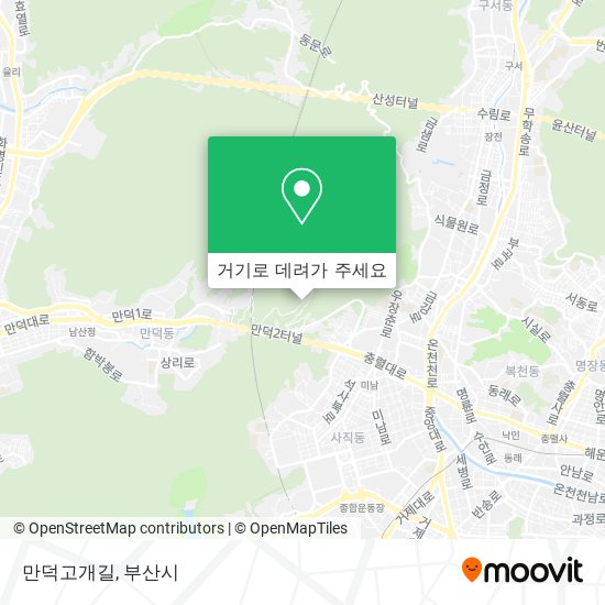 만덕고개길 지도
