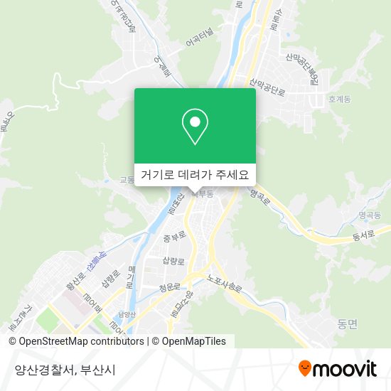 양산경찰서 지도